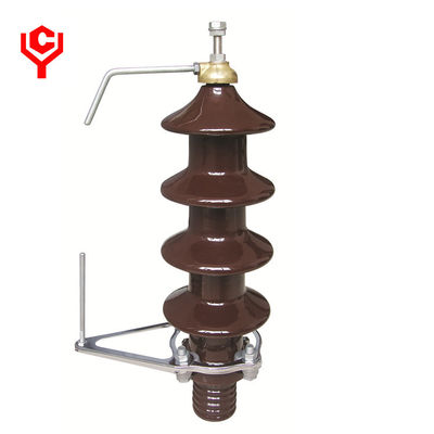Keramischer Isolator Buchsen-im Freien Browns der Niederspannungs-1kV mit Blitzableiter