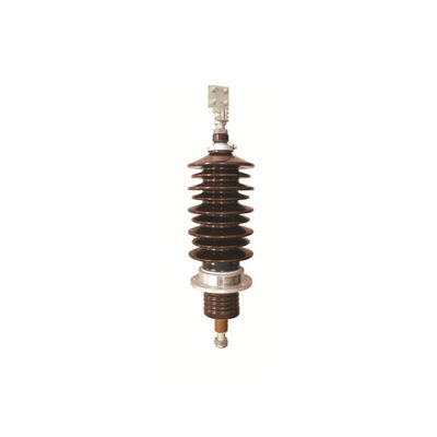 Elektrischer Transformator im Freien, der Porzellan-Isolator 3150A mit Büschen bepflanzt